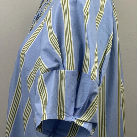 Anthropologie Maeve Short-Sleeve Crossover V-Neck Midi Dress Medium Worn 1 Time - Picture 12 of 14